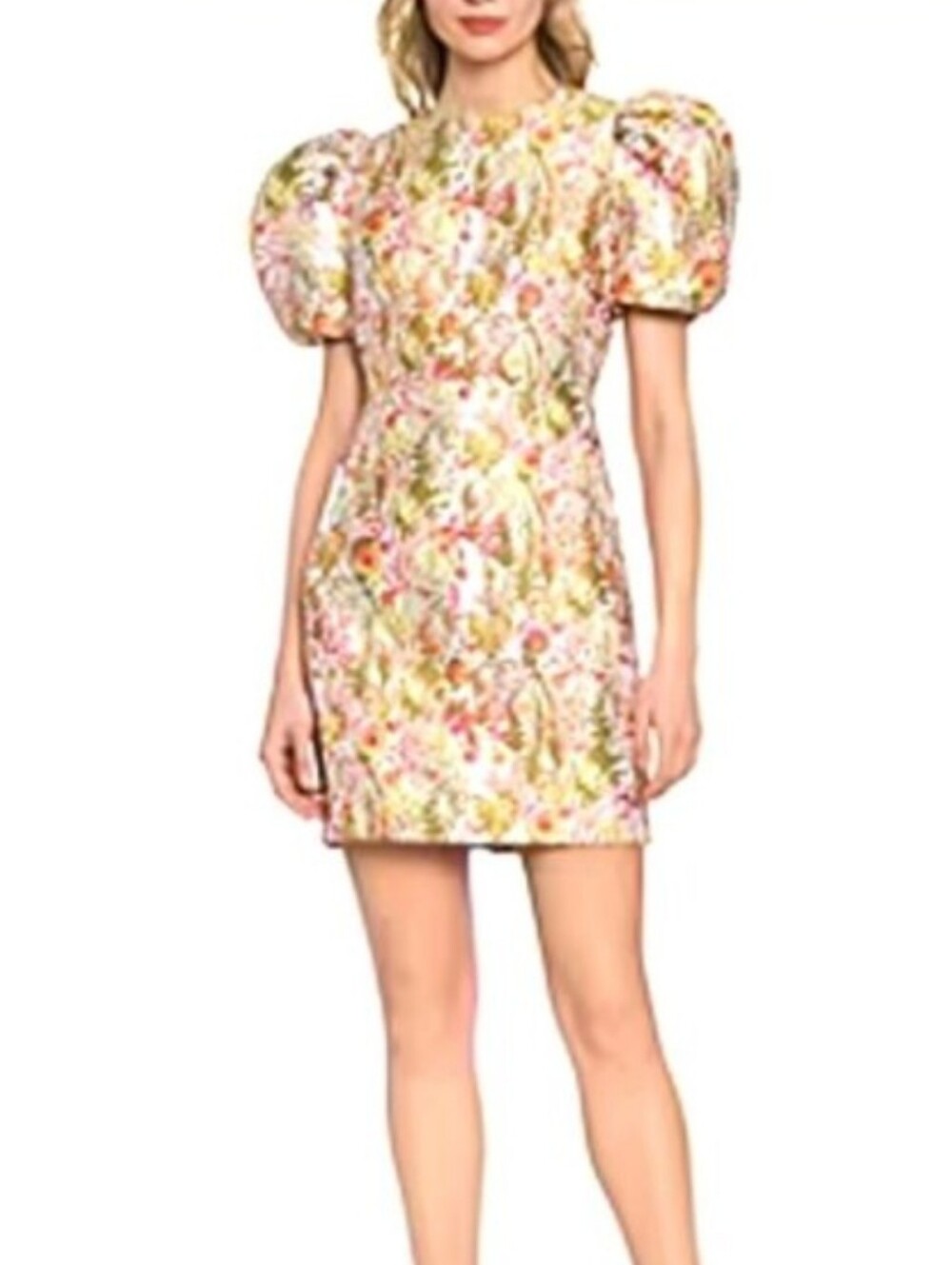 Clover And Sloane Puff Sleeve Mini Dress